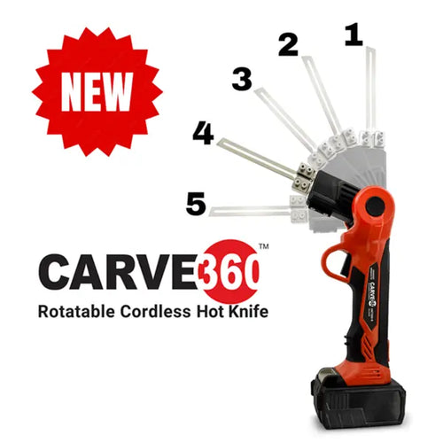 NEW Cordless HOT KNIFE KIT WITH Rotatable 360 Carve, 4